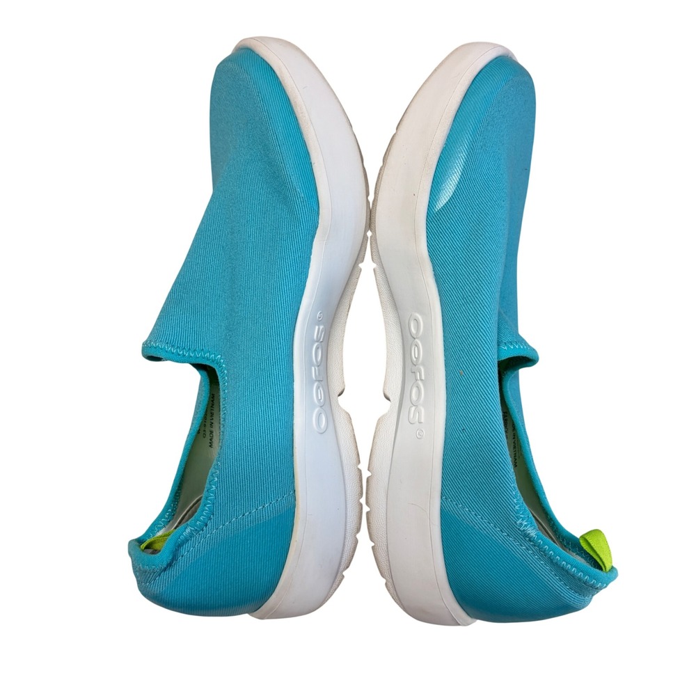 Ooofos OOmg Sport Low Recovery Shoes Teal 7.5 Comfort Athletic Walking Travel - Picture 6 of 7